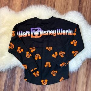Walt Disney World Halloween Glow in the Dark Pumpkin Spirit Jersey • Size XS